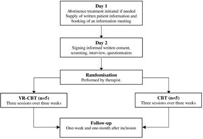 Virtual reality-assisted cognitive behavioral therapy for patients with alcohol use disorder: a randomized feasibility study